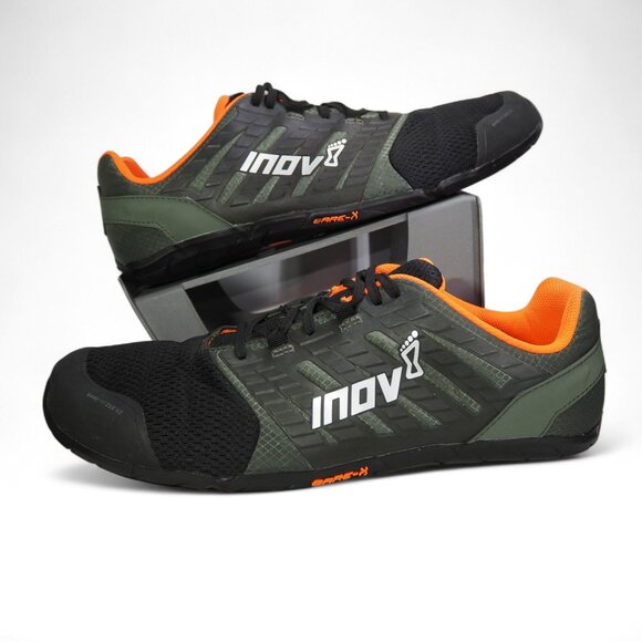 inov-8 Bare-XF™ 210 V2 Barefoot Athletic Training Men's 14 Green Black Orange - Picture 1 of 10